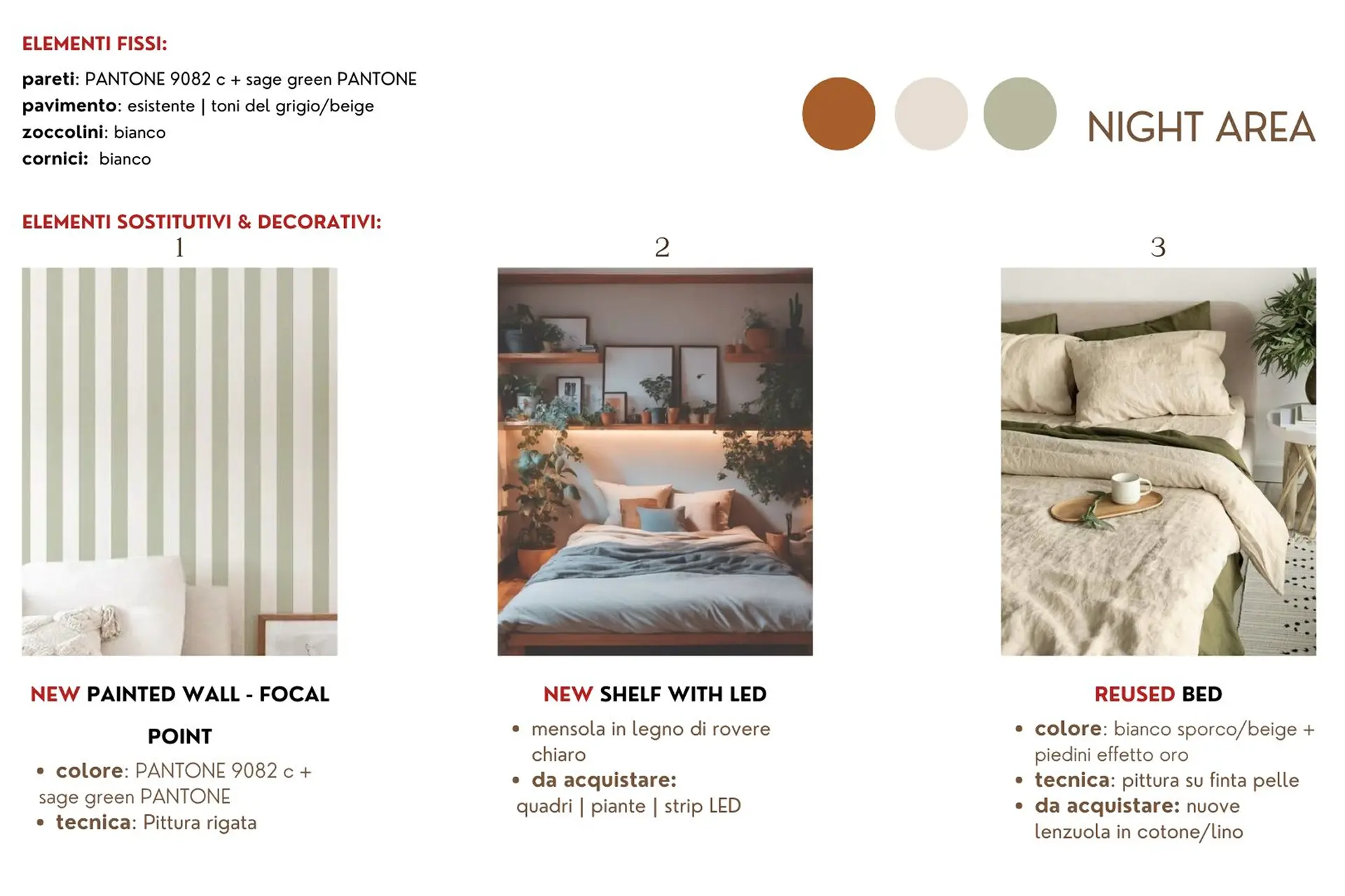 zona notte progetto di relooking