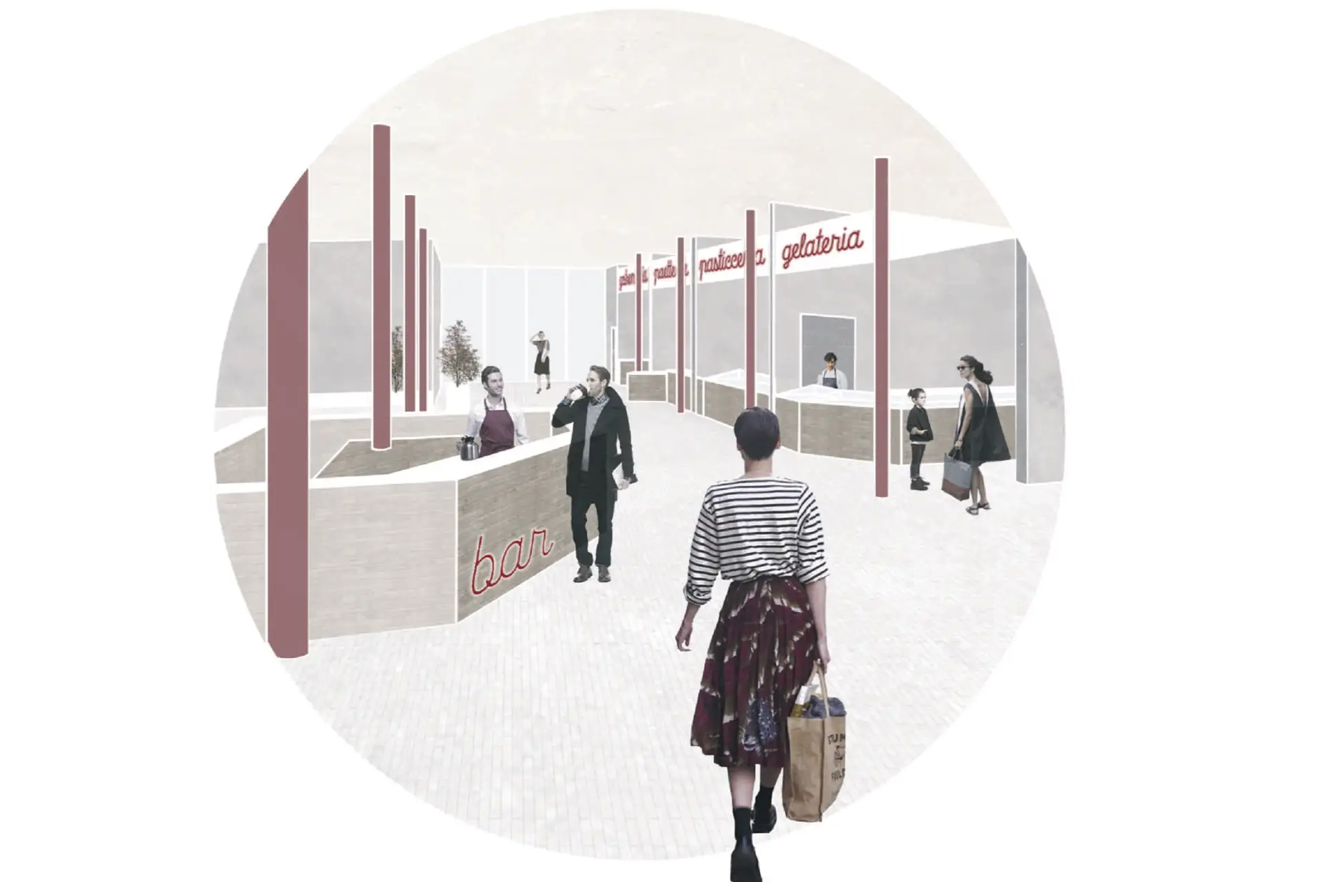 Progetto architettura mercato